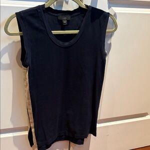 Jcrew Navy and Good Sleeveless Tee